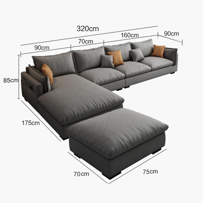 Amos Three Seater Sofa Corner, Leathaire with corner sofa with recliners