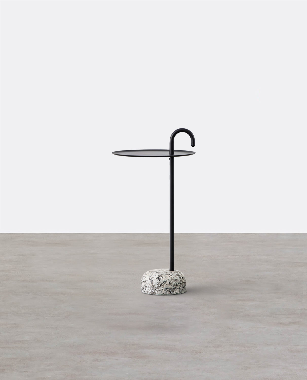 Stone Crutch Side Table, Black-Weilai Concept