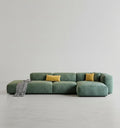 Valentina Three Seater Sofa, Four Seater, Corner Sofa, Velvet - leather chesterfield corner sofa