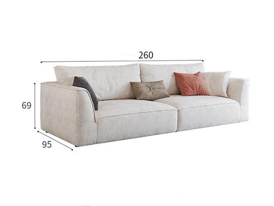Dexter Two Seater Corner Sofa, Leathaire with dark gray corner sofa