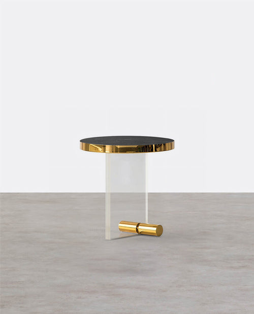 Caldera Round Side Table, Acrylic-Weilai Concept
