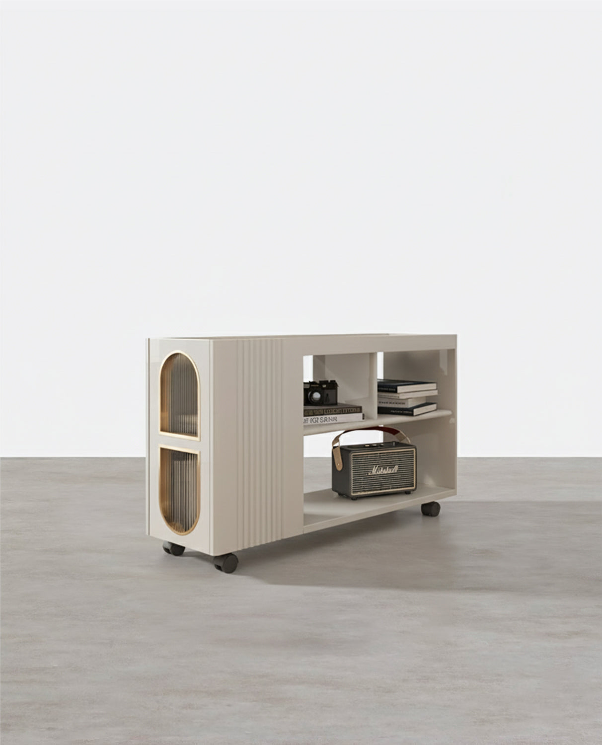Dulcie Side Table With Wheels, Hallway Storage-Weilai Concept