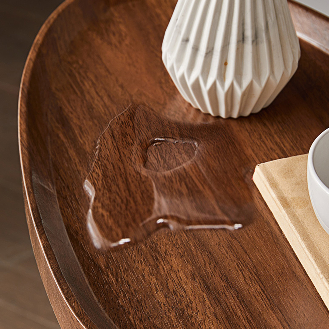 Isabeau Side Table, Wood with pull out bed sofa