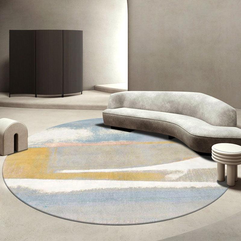 Halo Round Wool Rug, Various Shapes Available-Weilai Concept-Weilai Concept