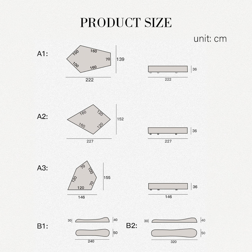 Lumi Modular Cloud Three Seater Sofa-Weilai Concept