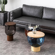 Agora Coffee Table Set, Glass-Weilai Concept-48*42cm + 35*52cm (Please advise color)-Weilai Concept