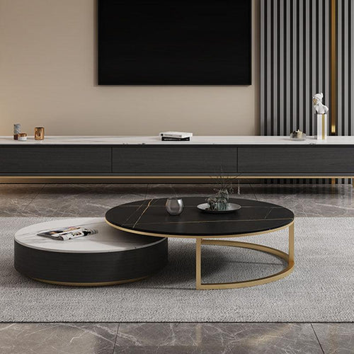 Bigbiglife Nesting Coffee Table With TV Stand, Sintered Stone-Weilai Concept-Weilai Concept