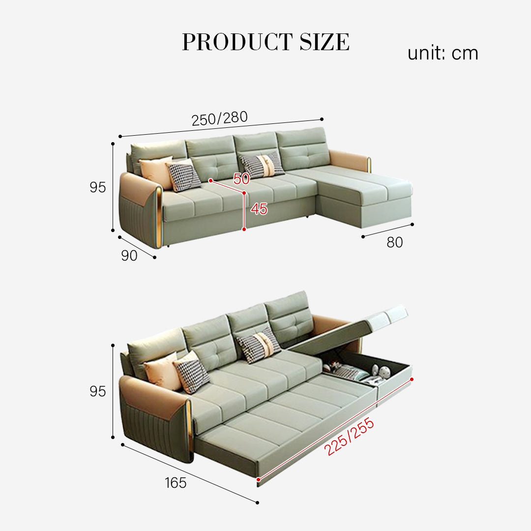 Malhotra L Shape Sofa Bed, Small Corner Sofa Bed with traditional corner sofa
