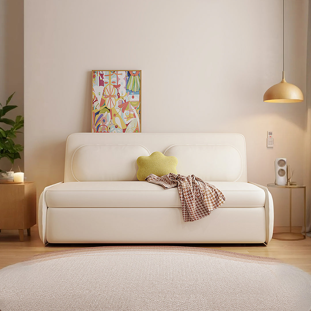 Ari Two Seater Sofa Bed, More Colours in a lifestyle setting with rattan corner sofa aldi