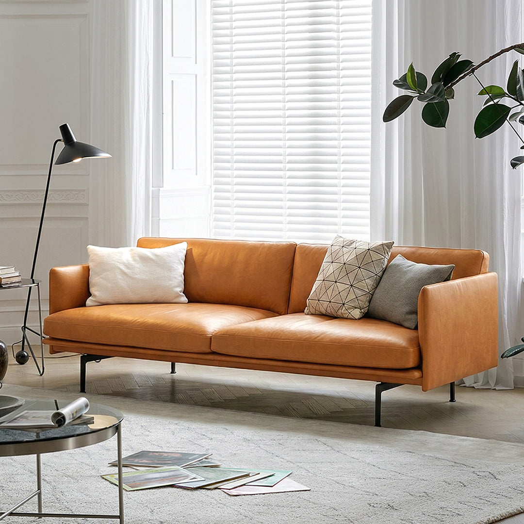 H81 Hamilton Two Seater / Three Seater Sofa, Italian Genuine Leather