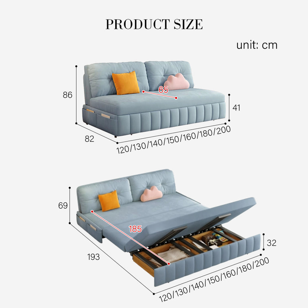 Mehta Single Seater Sofa Bed, Two Seater Sofa Bed, Blue with corner sofas with sofa bed