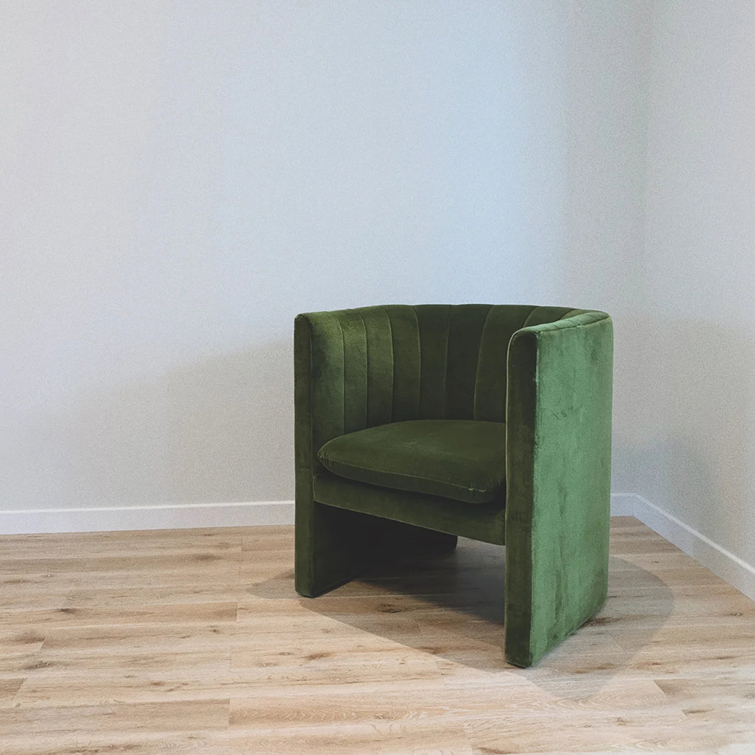 Edwick Armchair, Green Velvet-Weilai Concept