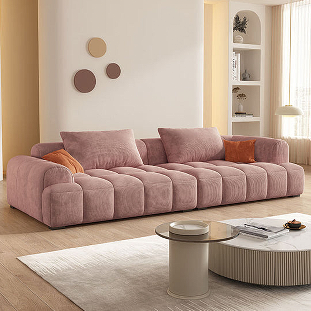 Arabella Module Sofa, Two Seater Sofa, Three Seater Sofa, Four Seater, Corduroy Fabric with homebase corner sofa