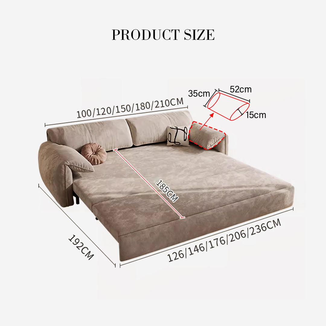 Moore Two Seater, Three Seater Sofa Bed With Storage with single.sofa bed