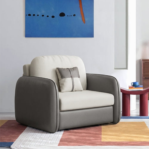 Caio Single Sofa Bed, Leathaire