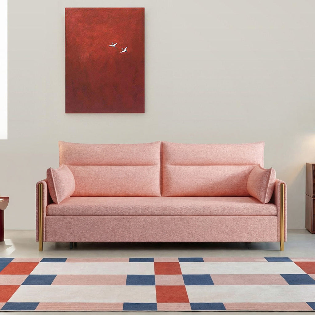 SB122 Two Seater Sofa Bed, Linen