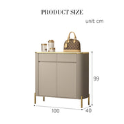 Malvina Shoe Storage, Light Grey-Weilai Concept
