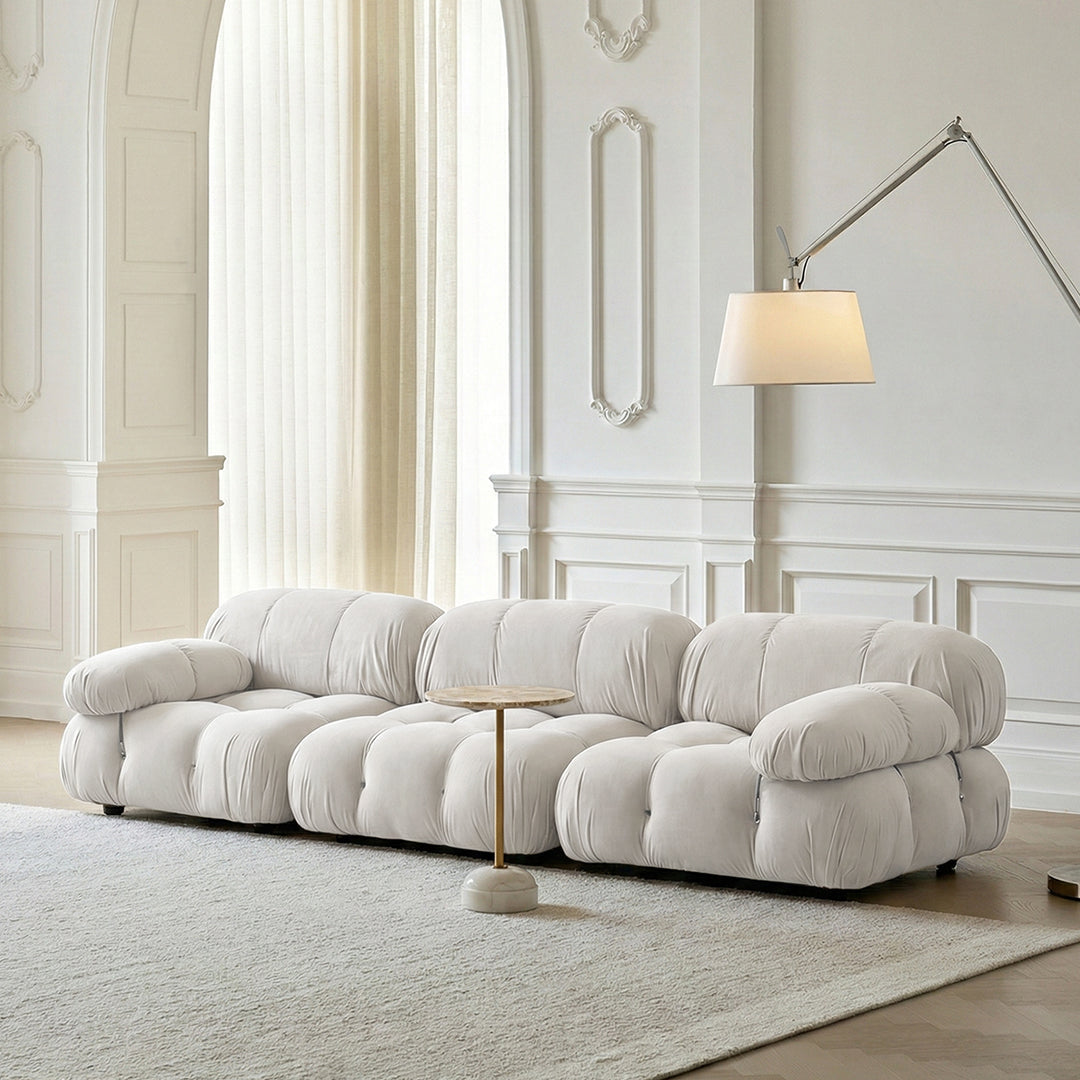 B&B Italia Camaleonda Style Sofa, Three Seater Sofa, Modular Sofa, Velvet - extra large corner sofa 8 seater