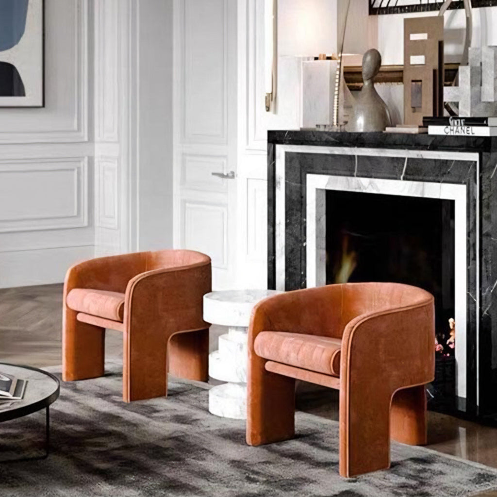 Milo Baughman Armchair, Velvet