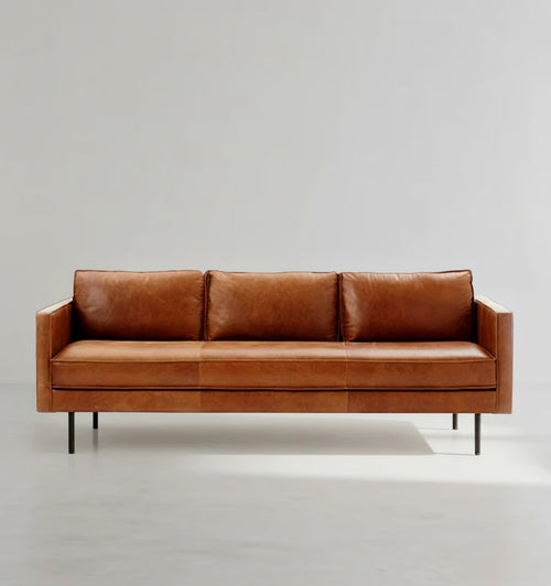 Barbican Two Seater, Three Seater Sofa, Real Leather-Weilai Concept