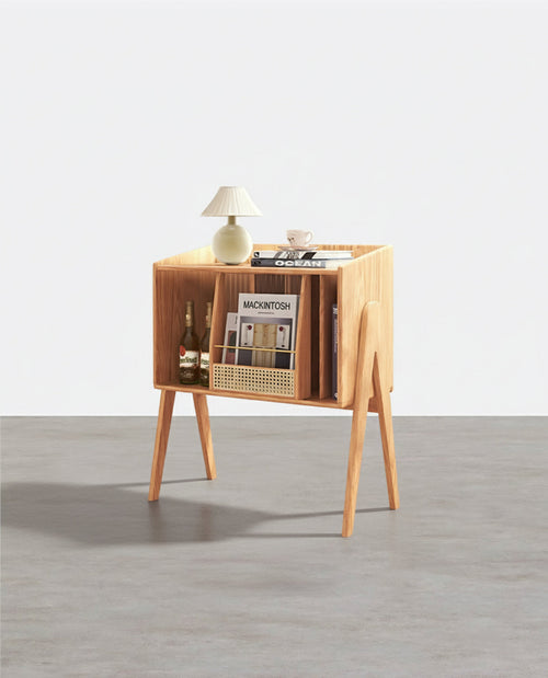 Calvin Side Table with Mini Book Storage - ready assembled sideboard