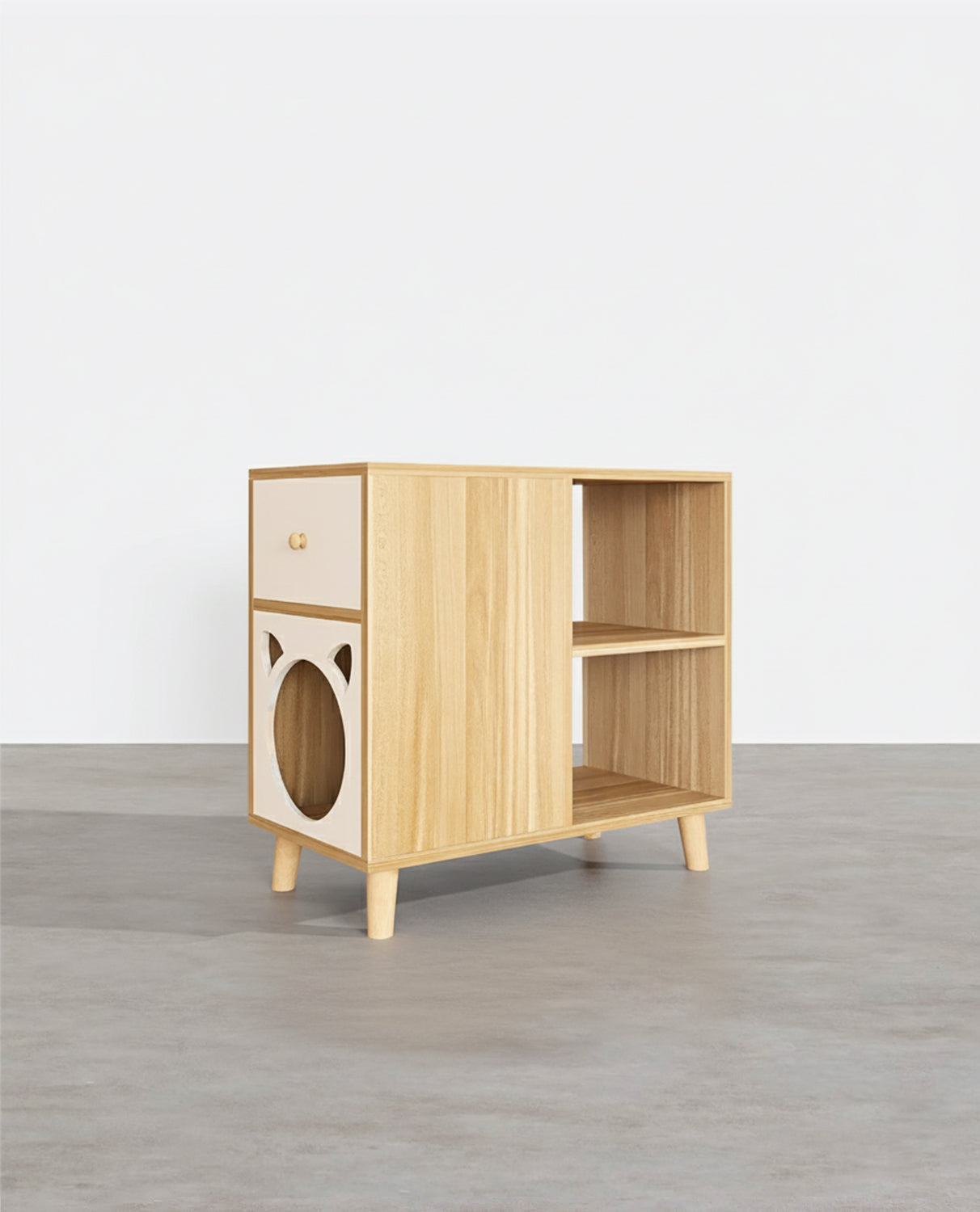 Casali Side Table With Pet House-Weilai Concept