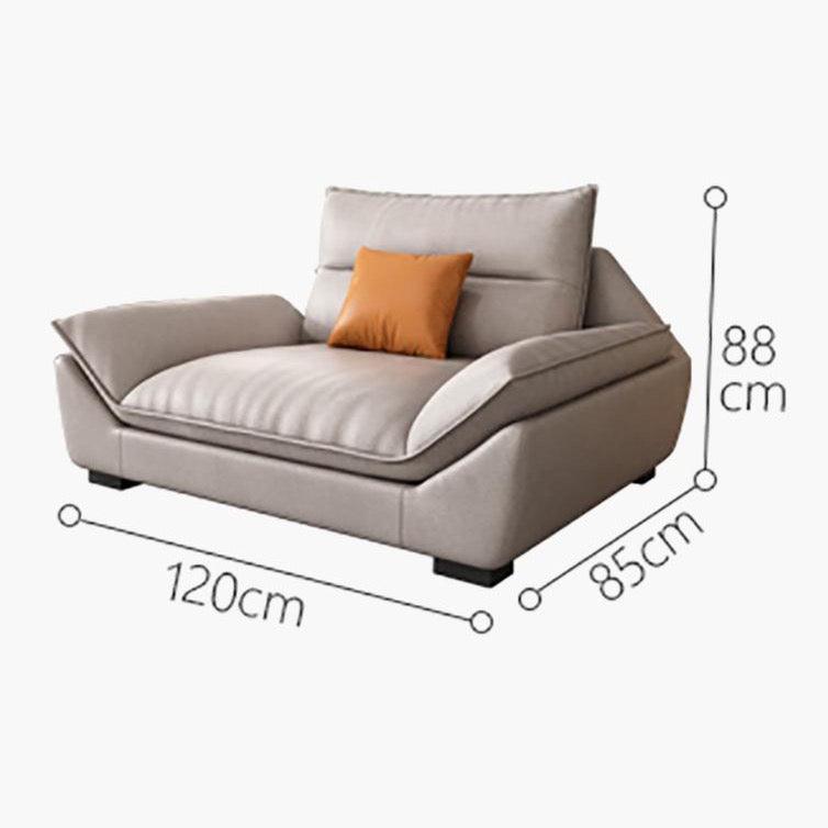 Quinn Five Seater Sofa, Leathaire with latge corner sofa