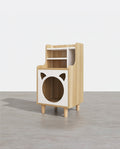 Pura Side Table With Pet House, Wood-Weilai Concept