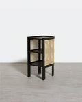 Alena Rattan Side Table-Weilai Concept