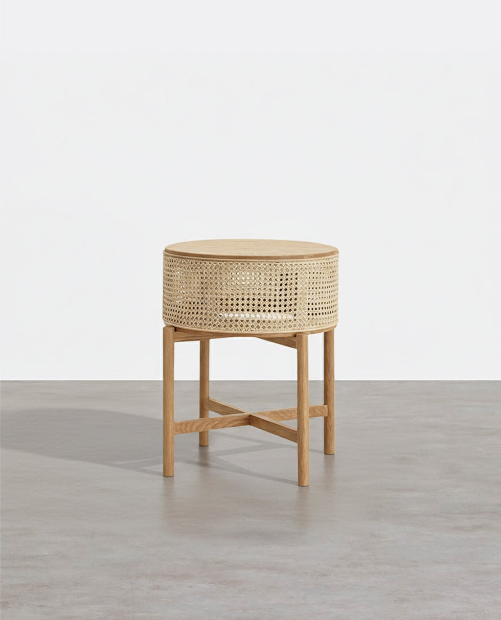 Bowden Rattan Side Table-Weilai Concept