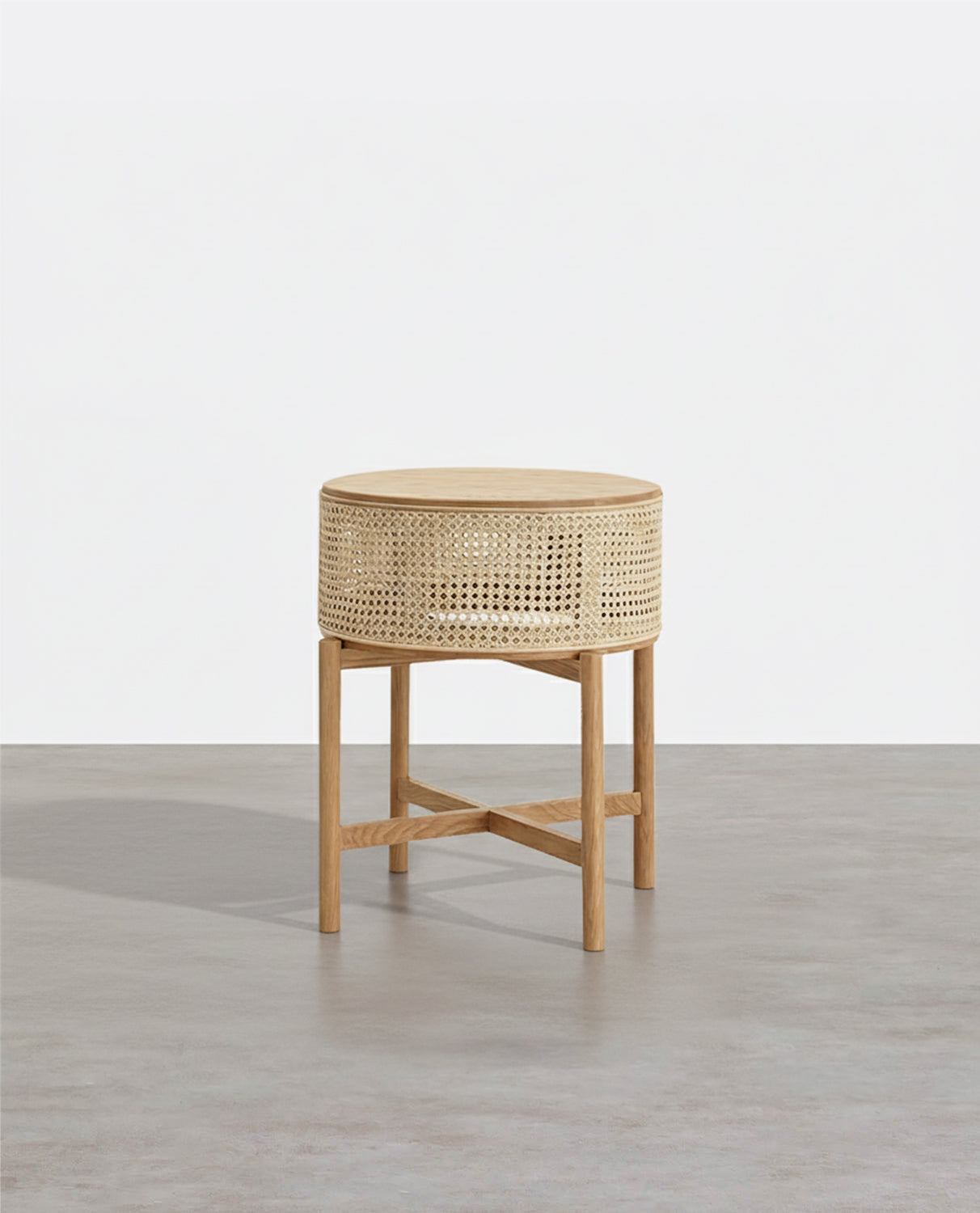 Bowden Rattan Side Table-Weilai Concept