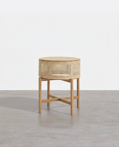 Bowden Rattan Side Table-Weilai Concept