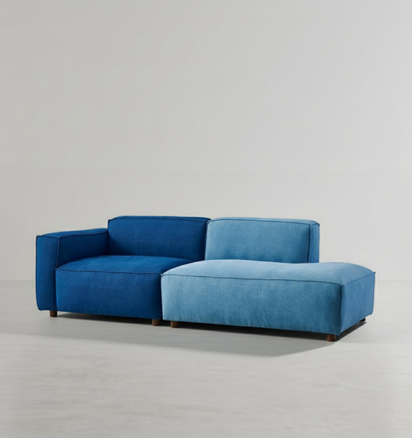 Chul Two Seater Sofa, Modular Sofa, Blue-Weilai Concept