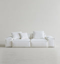 Zaavan Three Seater Sofa, Modular Sofa, White Linen - dunelm dining tables