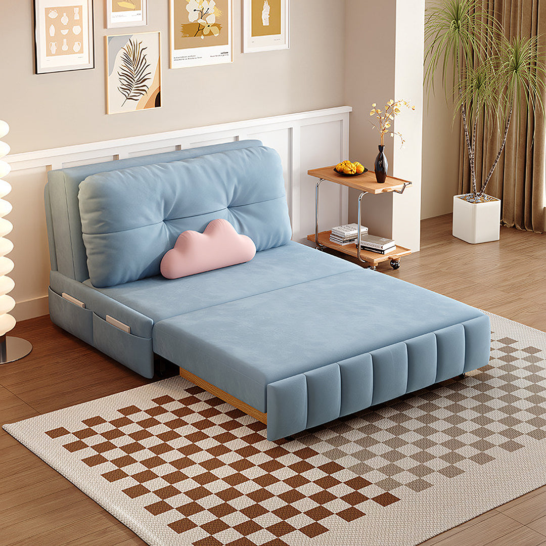 Mehta Single Seater Sofa Bed, Two Seater Sofa Bed, Blue with contemporary sofa bed