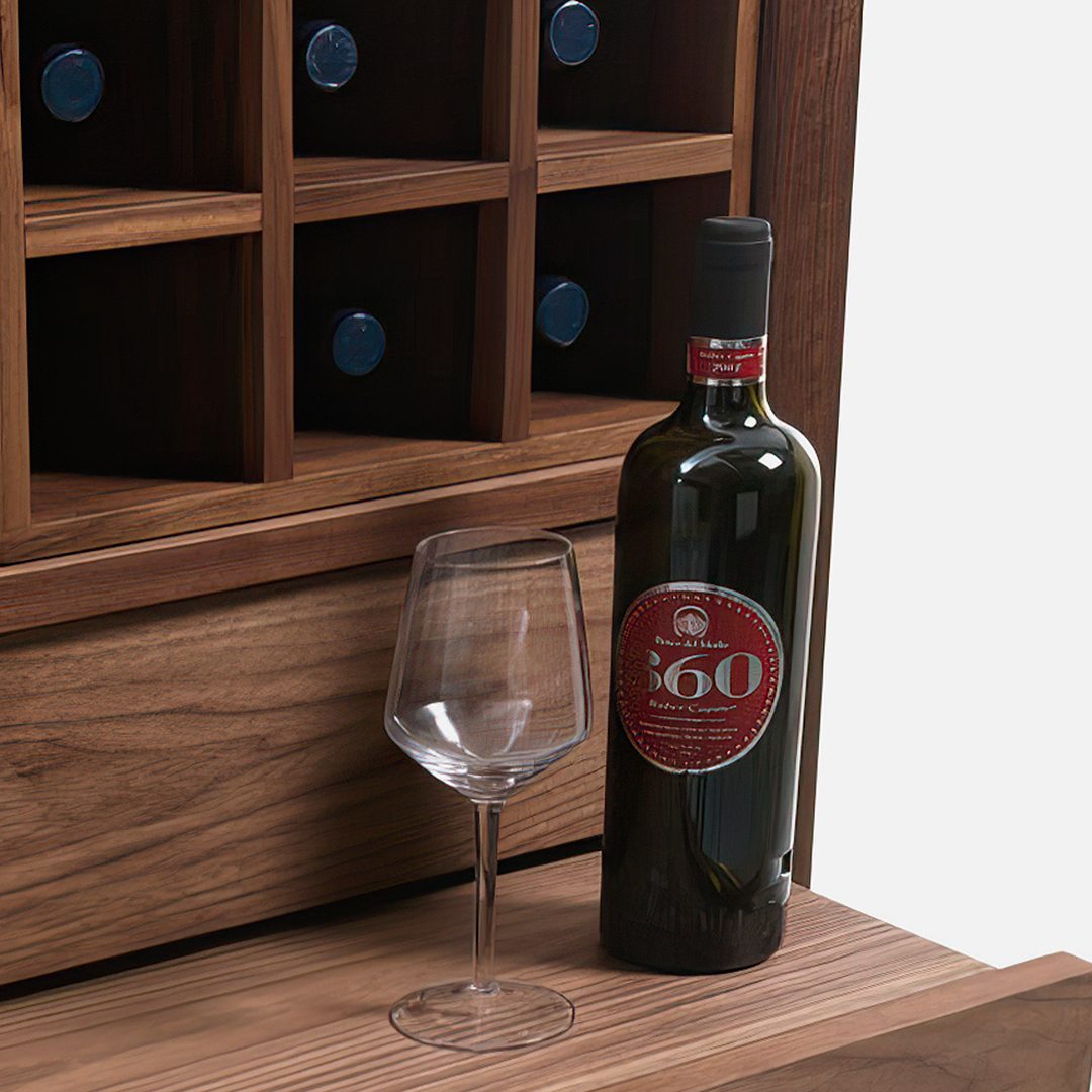 Grace Wine Cabinet, Solid Wood-Weilai Concept-Weilai Concept
