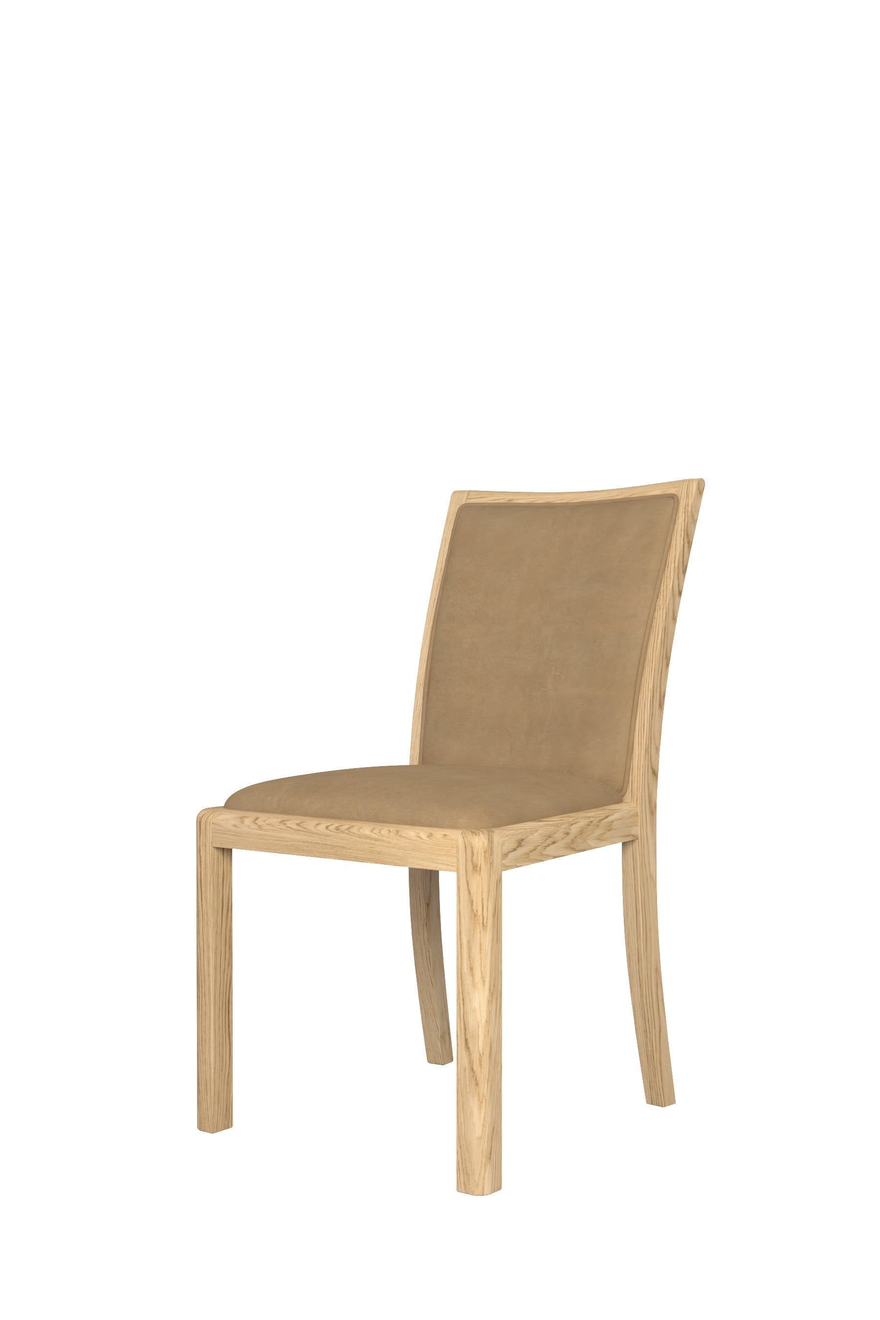 Stockholm Low Back Chair in Taupe Faux Leather