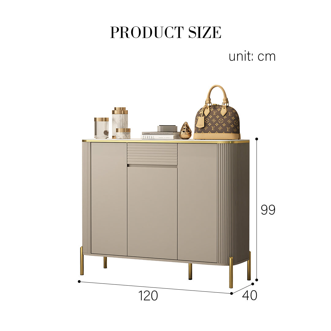 Malvina Shoe Storage, Light Grey-Weilai Concept