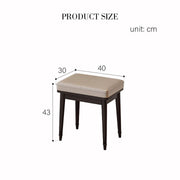 Scarlett Dressing Table With Side Cabinet & LED Mirror-Weilai Concept