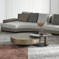 Gold Nesting Coffee Table, With Black Side Table-Weilai Concept