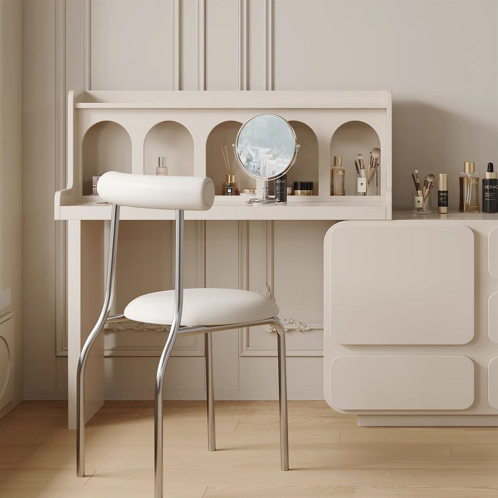 Qwincy Dressing Table With Sideboard, Black, Cream with 2nd hand sideboard