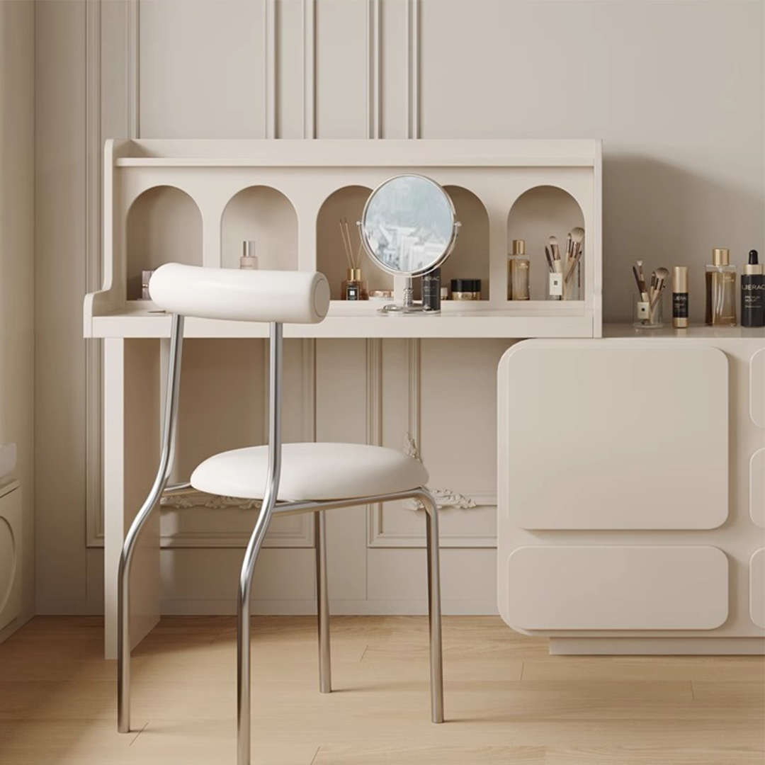 Qwincy Dressing Table With Sideboard, Black, Cream with 2nd hand sideboard