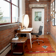 Brannan Office Desk, Wood with home office corner desk