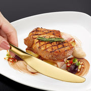 4 Piece Cutlery Set, Gold-Weilai Concept-Weilai Concept