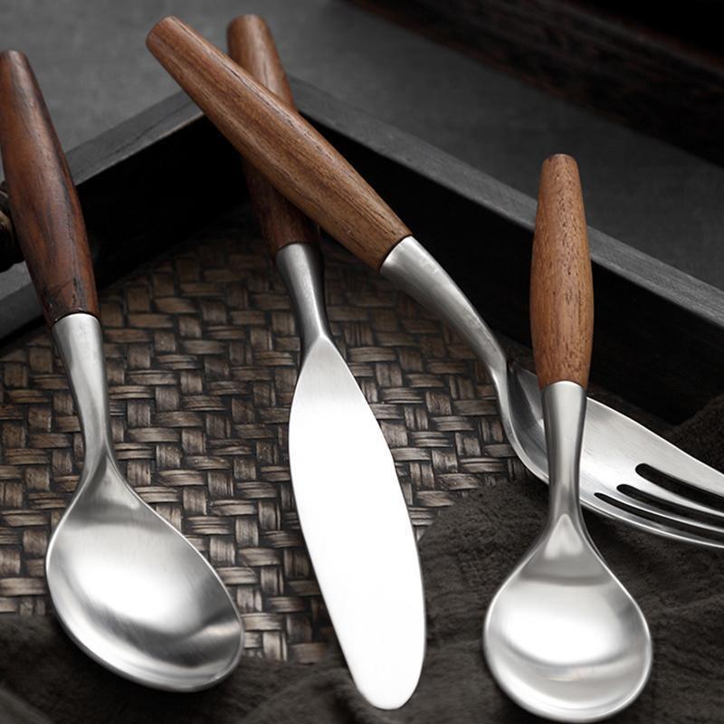 4 Piece Wooden Cutlery Set-Weilai Concept-Weilai Concept
