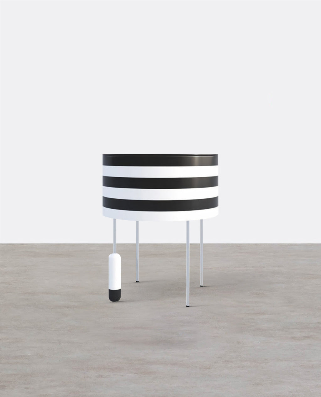 Ebro Side Table, Black And White-Weilai Concept