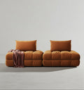 Paloma French Two Seater, Three Seater, Modular Sofa, Velvet - extending dining table and 6 chairs