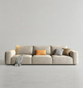 Lionel Three Seater Sofa, Linen-Weilai Concept