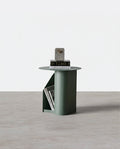 M39 Green Side Table With Side Storage | Weilai Concept
