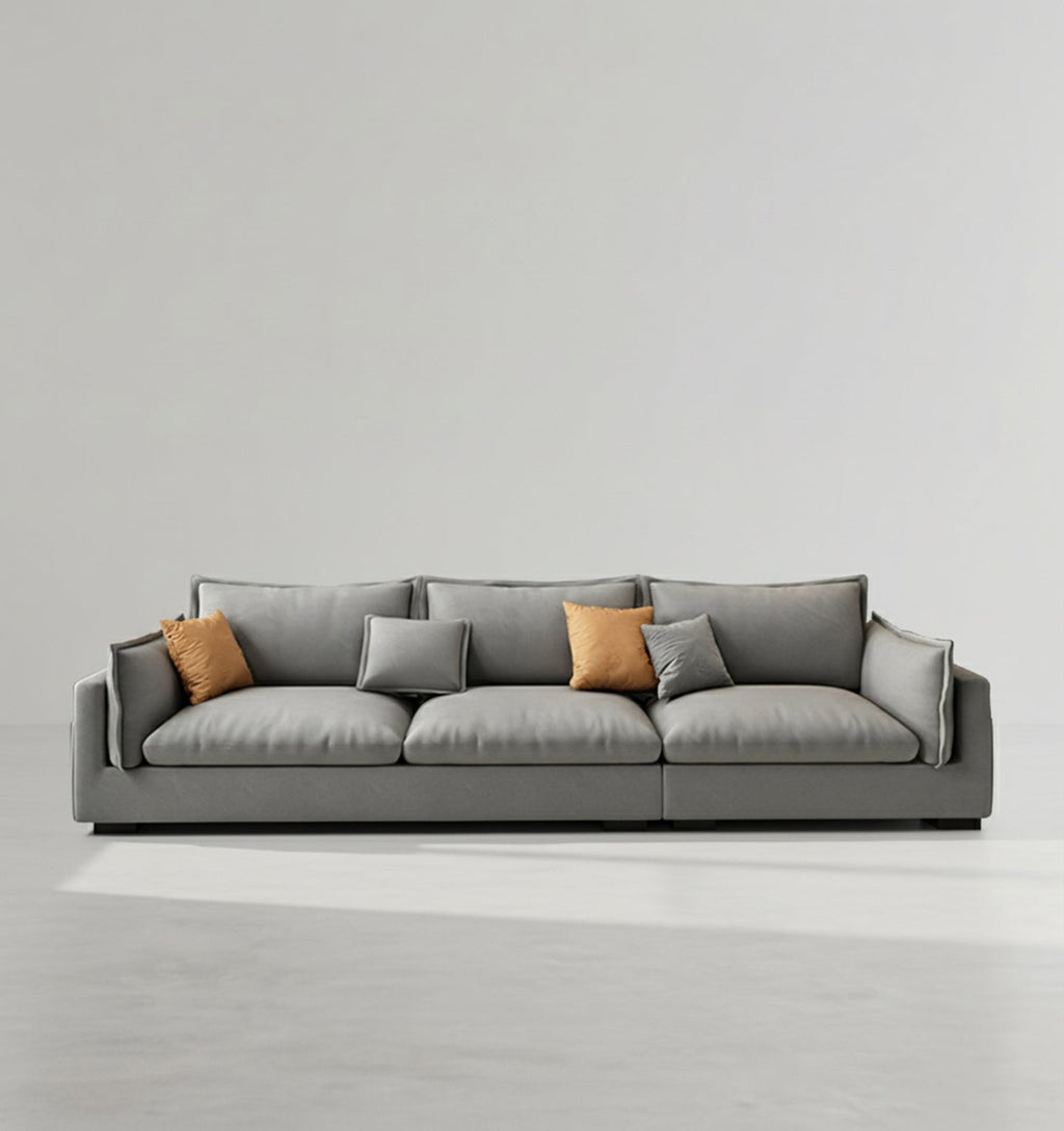 Amos Three Seater Sofa Corner, Leathaire - corner sofa living room ideas